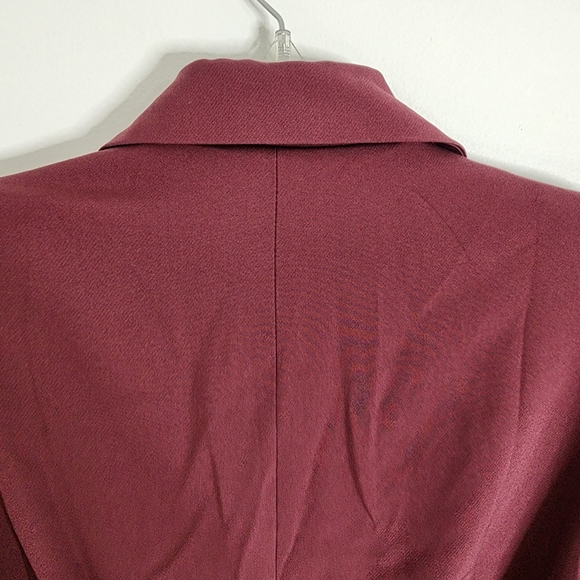 Missguided Plum Tailored Long Sleeve Plunge Belted Tux Jumpsuit size US … - Picture 13 of 16